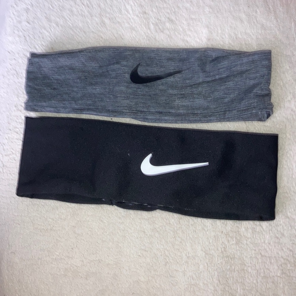 Never used grey and black Nike headbands